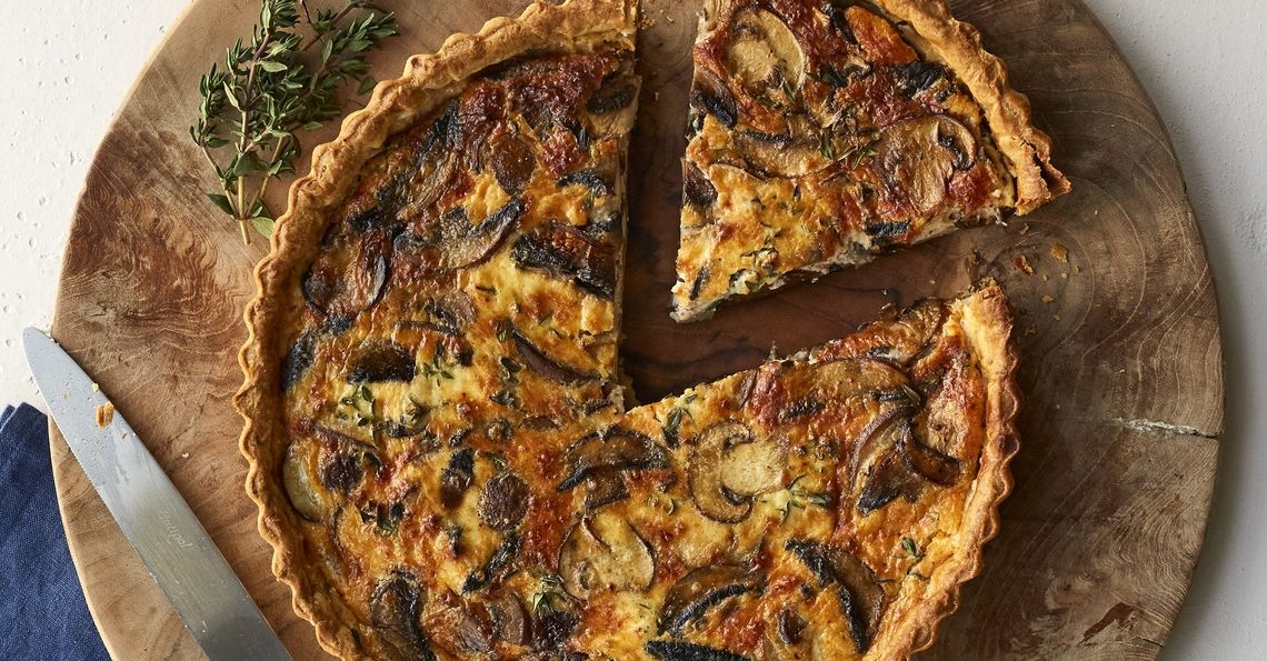 Tom Daley’s mushroom, thyme and paprika quiche Egg Recipes British